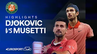 Novak Djokovic vs Lorenzo Musetti | Round 3 | Extended French Open 2024 Highlights 🇫🇷