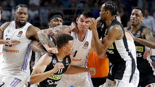 Massive brawl breaks out in EuroLeague between Real Madrid and Partizan