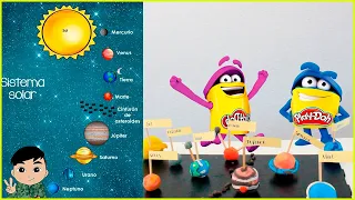 Cómo hacer los Planetas del Sistema Solar en Plastilina PLAY DOH (para niños)