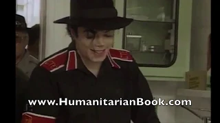 Michael Jackson & Lisa Marie Presley visit a Budapest children's hospital