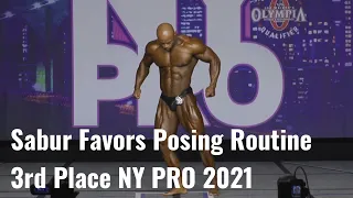 Sabur Favors 3rd Place Classic Physique NY Pro 2021 Full Posing Routine