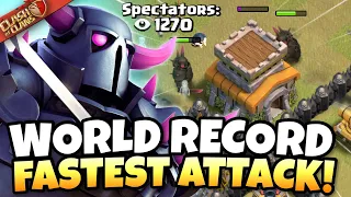 WORLD RECORD FASTEST TH8 ATTACK IN $25,000 TOURNAMENT! Clash of Clans