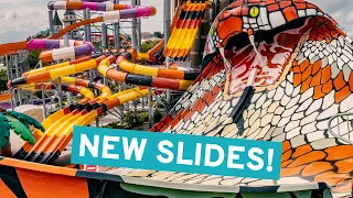 New Water Slides at Aquapark Nessebar | All New Rides POV