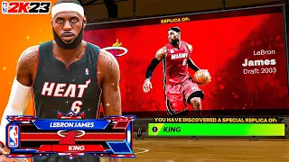 How to make the Heat LeBron James the "KING" build on NBA 2K23!
