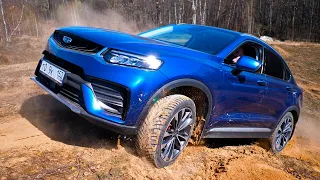 Никто не верил! GEELY TUGELLA против НИВЫ, RANGE ROVER, TOYOTA Carib и VW Touareg на бездорожье