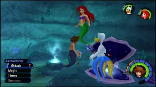 Kingdom hearts 1 final mix , 100% walkthrough (proud mode) part 9 atlantica