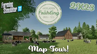 “Frühling 2K23” NEW OR UPDATE? FS22 MAP TOUR! | NEW MOD MAP! | Farming Simulator 22 (Review) PS5.