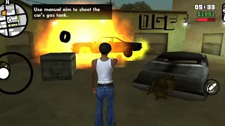 Grand Theft Auto San Andreas mobile mission gameplay nines and aks
