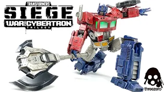 Threezero DLX OPTIMUS PRIME Transformers SIEGE War For Cybertron Unboxing & Review