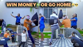 HILARIOUS 🤣🤣🤣 & CRAZY, BLINDFOLDED PILLOW GAME CHALLENGE || DIANA BAHATI