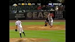 Cardinals @ Rockies 9/18/02 (Rolen Homers Twice)