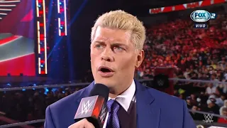 Cody Rhodes explica porque Regreso a WWE - Raw Español Latino: 04/04/2022