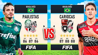 PAULISTAS vs CARIOCAS no BRASILEIRÃO! Quem leva a melhor? 👀 │ FIFA Experimentos
