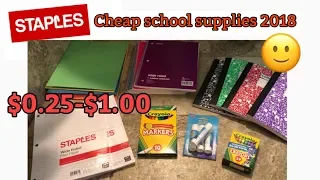 Staples. School Supplies For Less Than $1 6/24-6/30/18