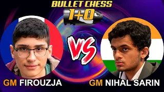 Alireza Firouzja vs Nihal Sarin | Bullet chess 1+0 | lichess.org