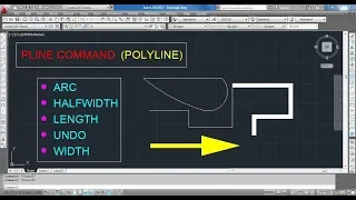 How to Draw Polyline in AutoCAD | All options explained