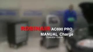 Robinair AC690 Pro - Manual Charge