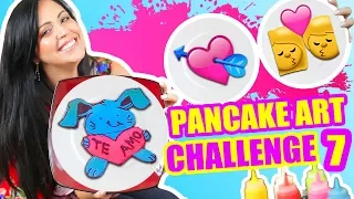 DIBUJOS DE AMOR QUE SE COMEN! San Valentin Pancake Art Challenge - SandraCiresArt RETO