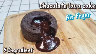 Easy chocolate lava cake Recipe 5 ingredient only Air Fryer easy cooking | Let's cook by KK