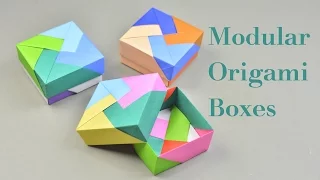 3 Easy Modular Origami Box Tutorial - How To Make Modular Origami Box For Beginners | Creative DIY