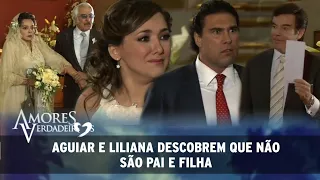 Amores Verdadeiros- Nelson interrompe casamento de Aníbal e revela que Liliana não é filha de Aguiar