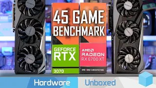 Radeon RX 6700 XT vs GeForce RTX 3070, 45 Game Benchmark 1080p, 1440p & 4K