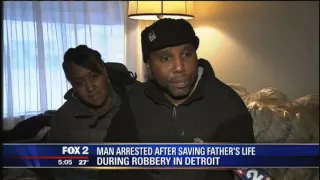 Hero jailed after saving father's life in Detroit holdup