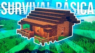 ► TUTORIAL ~ CASA PARA SURVIVAL BÁSICA Y FÁCIL || Minecraft PC - PE - Xbox One - PS4