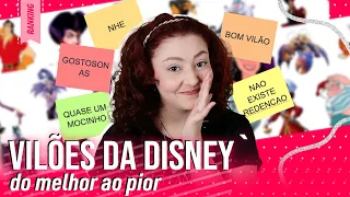 TIER LIST - DO MELHOR AO PIOR VILÃO DA DISNEY | Mariana Araujo