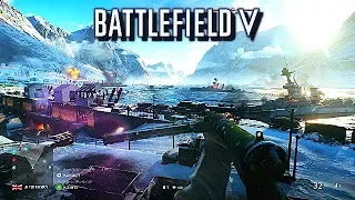 Battlefield V - [52 - 21] Conquest Gameplay Narvik (No commentary)