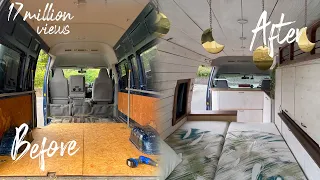 30 minutes to make a campervan. Timelapse!　Over 10million views | Vanlife | DIY