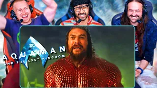 AQUAMAN AND THE LOST KINGDOM TRAILER REACTION!! Aquaman 2 | DCU | Jason Momoa