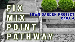 Town Garden Project: fix & repoint the garden path walkway #gardenwalkway #stonepathway #repointing