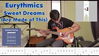 Eurythmics Sweet Dreams (Are Made Of This) Guitar Lesson and Tabs