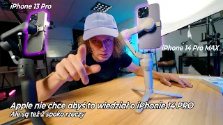 iPhone 14 Pro vs iPhone 13 Pro. Większa matryca, ciemniejsze obiektywy. Efekt?