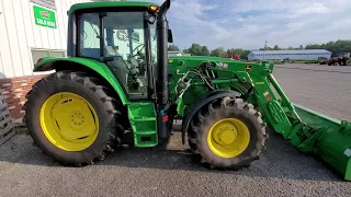 2013 JOHN DEERE 6105M MFWD W/ H260 LOADER W/ 260HRS