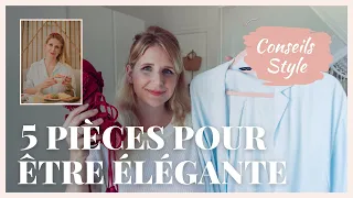 5 pièces de garde-robe à avoir pour toujours être élégante