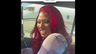 Meg Thee Stallion with her new Boo Pardi on Valentines Day