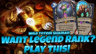 Hit Legend With This Deck Easily! | Wild Totem Shaman | Hearthstone