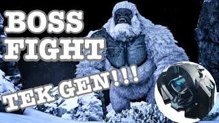 ARK ASCENDED MEGAPITHECUS BOSS FIGHT!!![EASY TEK GEN ENGRAM]