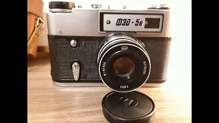 FED-5V ( FED5B ) RUSSIAN RANGEFINDER CAMERA WITH INDUSTAR 61 I/D 53MM F2.8 LENS WITH LEATHER CASE