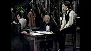 "Nicholas Nickleby" animated opening, Ustinov segments, Roger Rees and Emily Richard interview