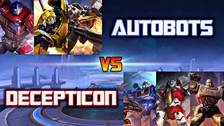 MOBILE LEGENDS AUTOBOT VS DECEPTICON 1 VS 1 FIGHT | MOBILE LEGENDS TRANSFORMERS SKIN