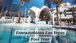 Fontainebleau Las Vegas New Resort Pool Tour - Brand New Hotel Opening Day