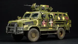 Model of the Ukrainian armored car "Kozak-2" 1:35 ICM