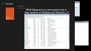 What happens if you end explorer.exe in beta versions of Windows and Windows 11?