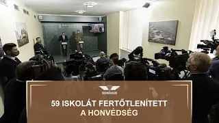 59 iskolát  fertőtlenített a honvédség