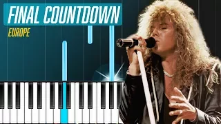 Europe - "The Final Countdown" Piano Tutorial - Chords - How To Play - Cover