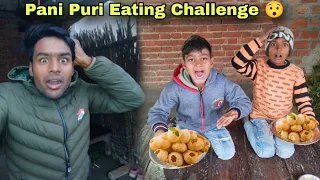 Pani Puri Eating Challenge 😯 | Arman VS Zishan  Kaun Jeeta