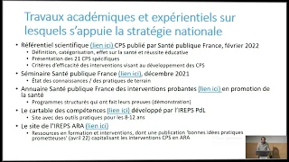 JNPS 2023 - La prévention partagée à partir des compétences psycho-sociales, Jean Michel TASSIE